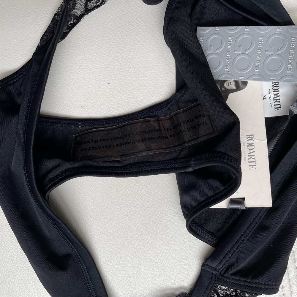 NWT Rodarte for Target Black Lingerie Style Bikini Size XL - Picture 8 of 8